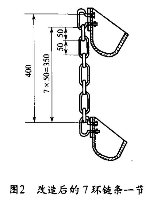 改造后的7环链条一节